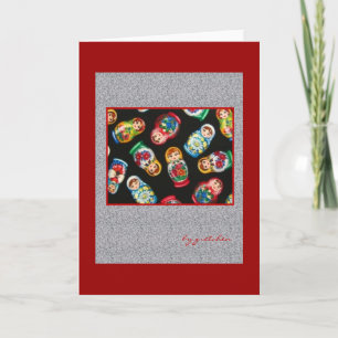 Carte Russian Nesting Dolls Greeting Card