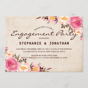 Carte Rustic Country Floral