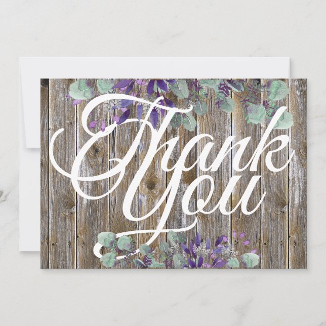 Carte Rustic Elegant White Typography Mariage photo (Devant)