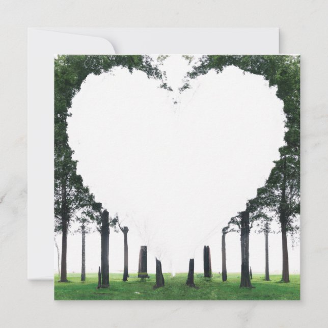 Carte Rustic Tree Of Life Carnet de note blanc du coeur (Devant)