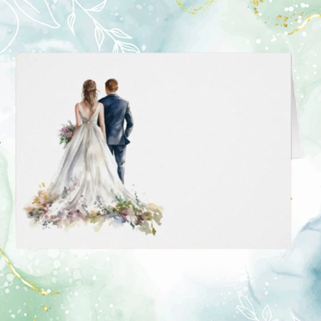 Carte Rustique classique Boho Floral Mariage Table (Elevate your special day with a rustic classic boho floral wedding table card. Add a personal touch )