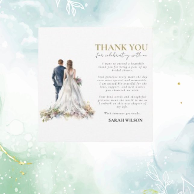 Carte Rustique classique Boho Merci Floral ( perfect for meaningful moments. Share your appreciation today!)