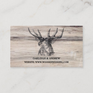 Carte rustique de site Web de mariage de cerfs