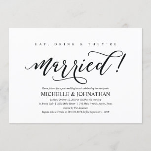 Carte rustique élégante d'invitation de brunch de