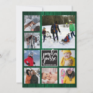 Carte Rustique Noël 🎄 Parka Posse Barn Bois