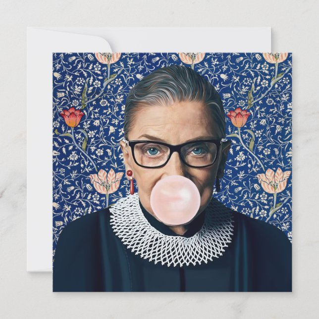 Carte Ruth Ginsburg gomme rose Medestry Tapestry (Devant)
