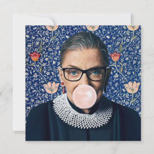Carte Ruth Ginsburg gomme rose Medestry Tapestry