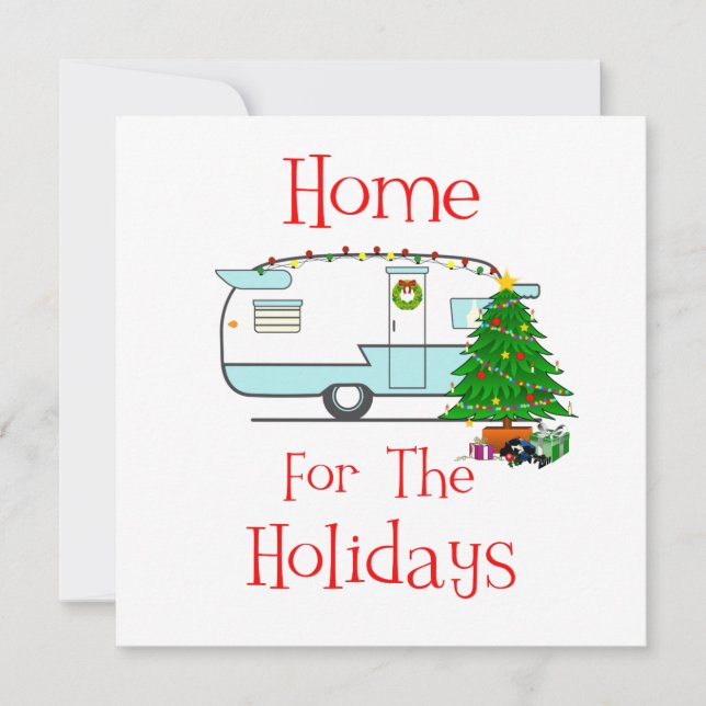 Carte RV Accueil Pour Les Vacances (Devant)