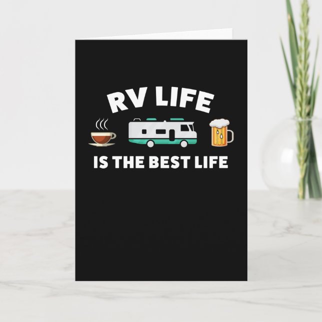 Carte RV Life est le meilleur cadeau de vie pour Camper (Devant)