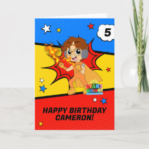 Carte Ryan's World Birthday