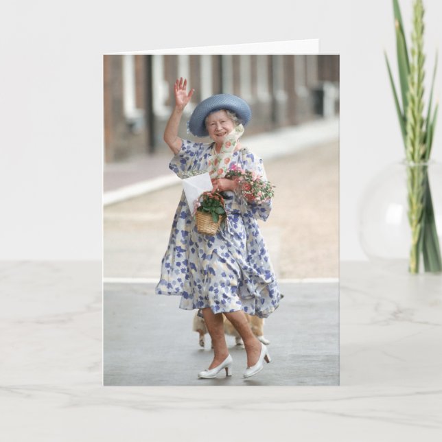 Carte S.M. la Reine Elizabeth la reine mère 1988 (Devant)