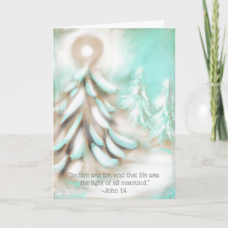 Carte « Sa Lumière » Noël