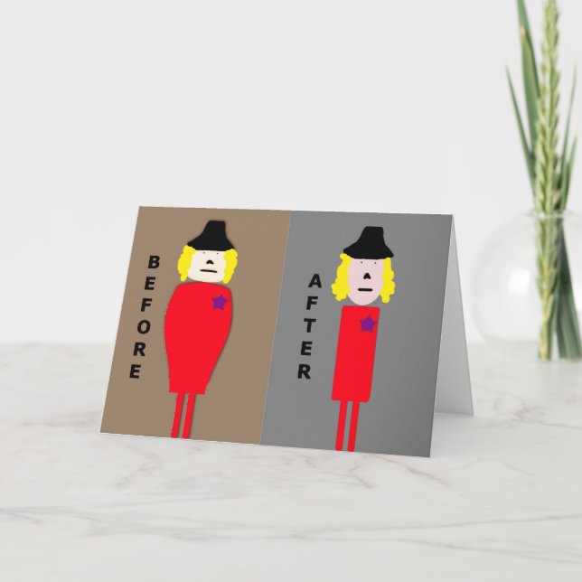 Carte Sa perte de poids avant et après (Devant)