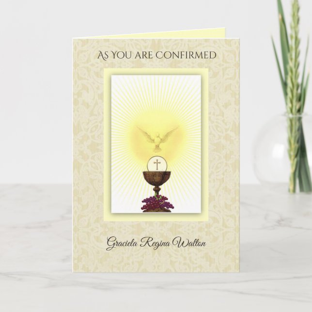 Carte Sacrament de confirmation de Holy Spirit Prayer (Devant)