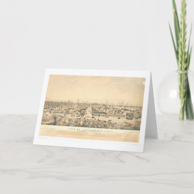 Carte Sacramento pendant la pléthore de 1850 (1586A) (Devant)