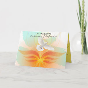 Carte Sacrement de confirmation du Saint-Esprit modifiab