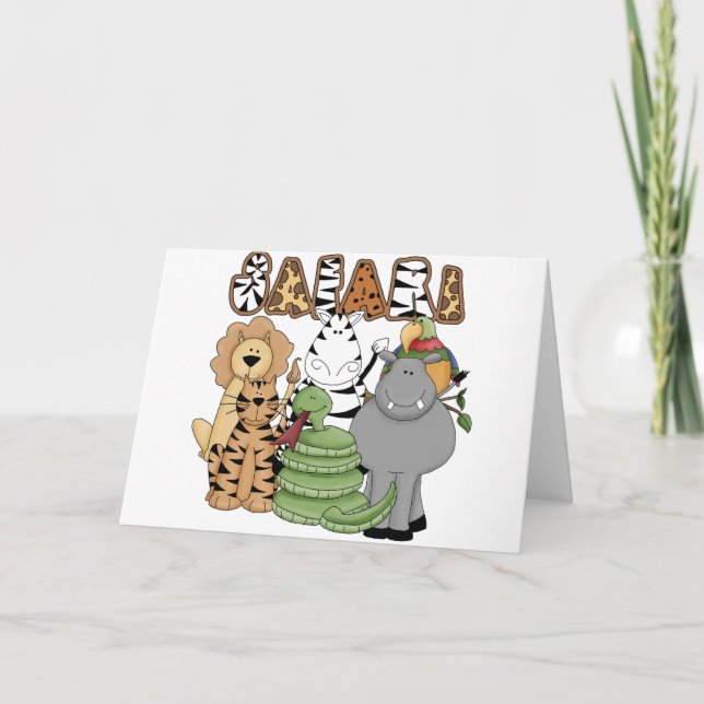 Carte Safari animal (Devant)