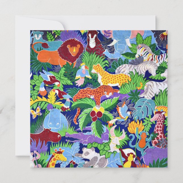 Carte Safari Animaux (Devant)