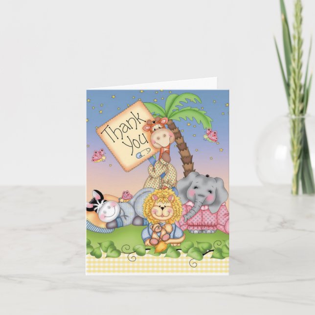 Carte Safari de bébé (Devant)