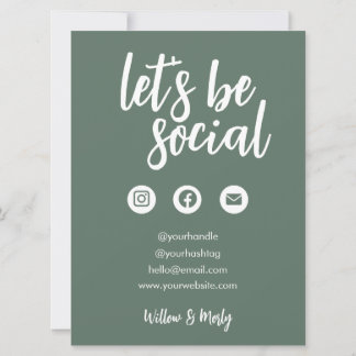 Carte Sage Médias sociaux Petite entreprise