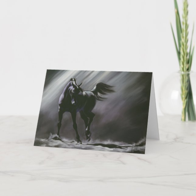 Carte Sagesse du cheval noir (Devant)