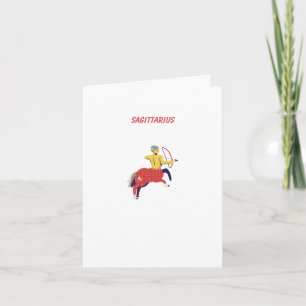 Carte Sagittaire rose, zodiaque, signe du zodiaque