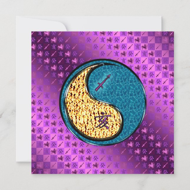 Carte Sagittarius & Water Boar (Devant)