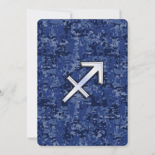 Carte Sagittarius Zodiac Connexion Camo numérique de mar