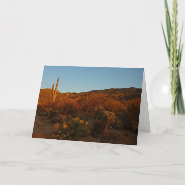 Carte Saguaro Sunset I Arizona Désert Paysage (Devant)
