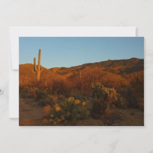 Carte Saguaro Sunset I Arizona Désert Paysage