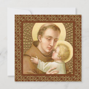 Carte Saint Antoine de Padoue et le Christ Enfant (JM 05
