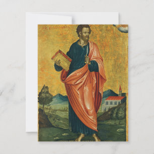Carte Saint Bartholomée l'icône orthodoxe apôtre