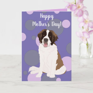 Carte Saint Bernard pour la fête des mères