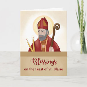 Carte Saint-Blaise Fête Bénédiction