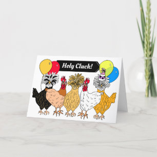 Carte Saint Cluck, Joyeux Puns de poulet d'anniversaire