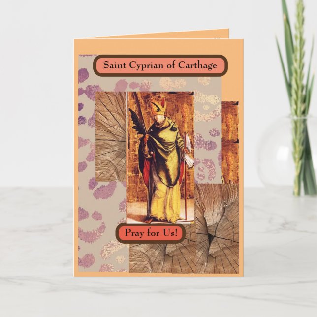 CARTE SAINT CYPRIAN DE CARTHAGE (Devant)