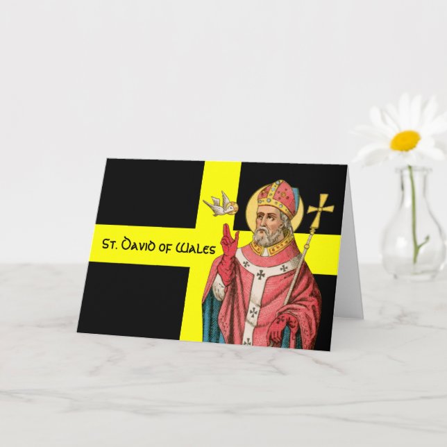 Carte Saint David du Pays de Galles (P 001) et son drape (Petite plante)