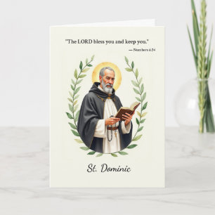 Carte Saint Dominique, que la paix et les bénédictions d