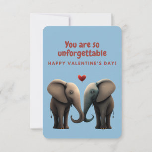 Carte Saint Eléphants Saint Valentin