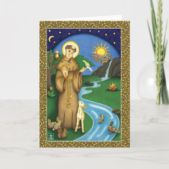 Carte Saint François d'Assise, le cantique des créatures (Devant)