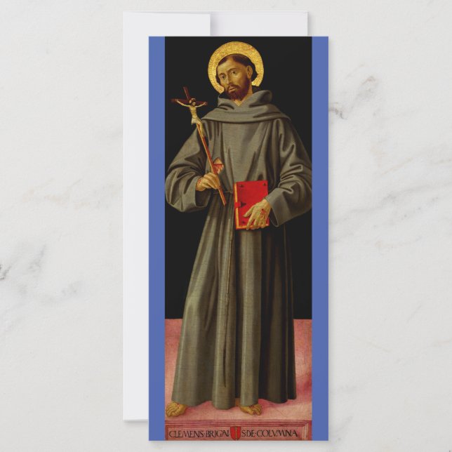Carte Saint François d'Assise par Antoniazzo Romano (Devant)