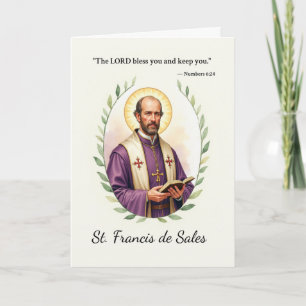 Carte Saint François de Sales dieux paix avec l'écriture