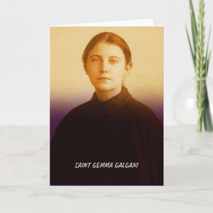 CARTE SAINT GEMMA GALGANI
