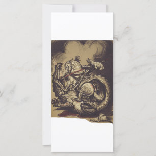 Carte Saint George assassiner le dragon