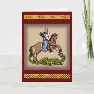 Carte Saint George et le Dragon du XIIIe siècle