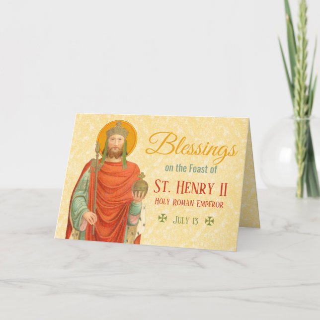 Carte Saint Henri II, Empereur (BBS 10) Fête (Devant)