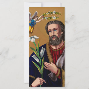 Carte Saint Joseph gardien de la Sainte Famille