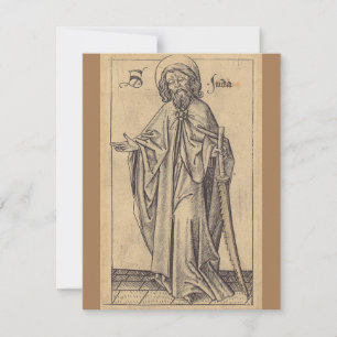 Carte saint Jude Thaddée l'Apôtre et frère de Jésus
