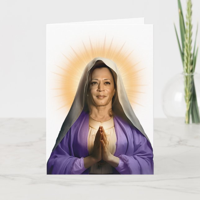 Carte Saint Kamala Harris Prière dévotionnelle (Devant)