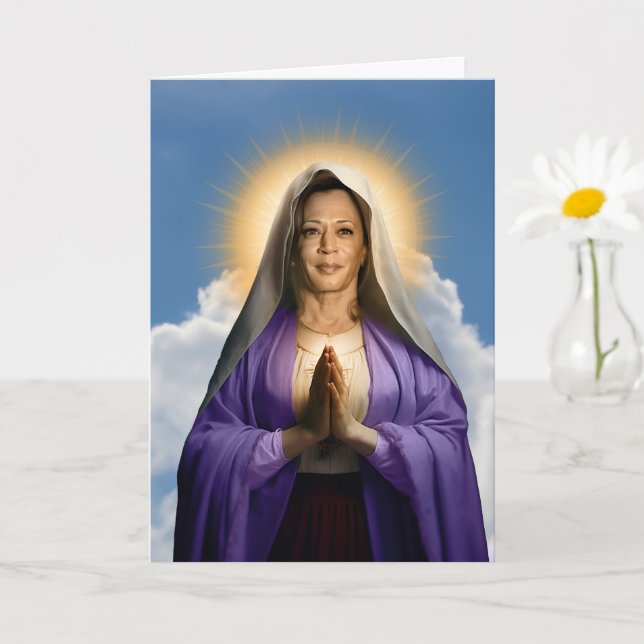 Carte Saint Kamala Harris Prière quotidienne (Petite plante)
